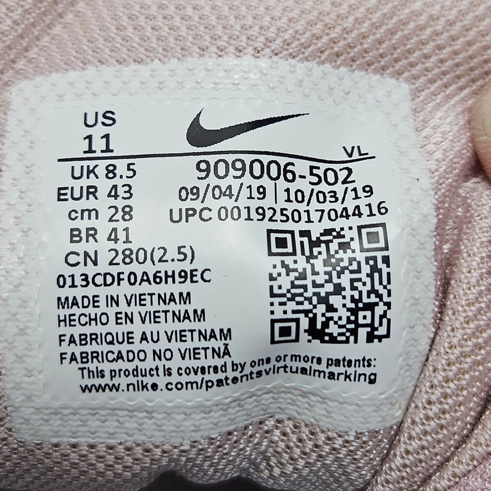 Nike Run Swift Womens Running Shoes Barely Rose Black 909006-502 Size 11 - Picture 7 of 10